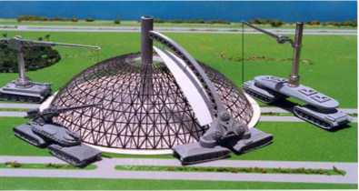 Jacque Fresco - DESIGNING THE FUTURE - automated building of a dome's structure